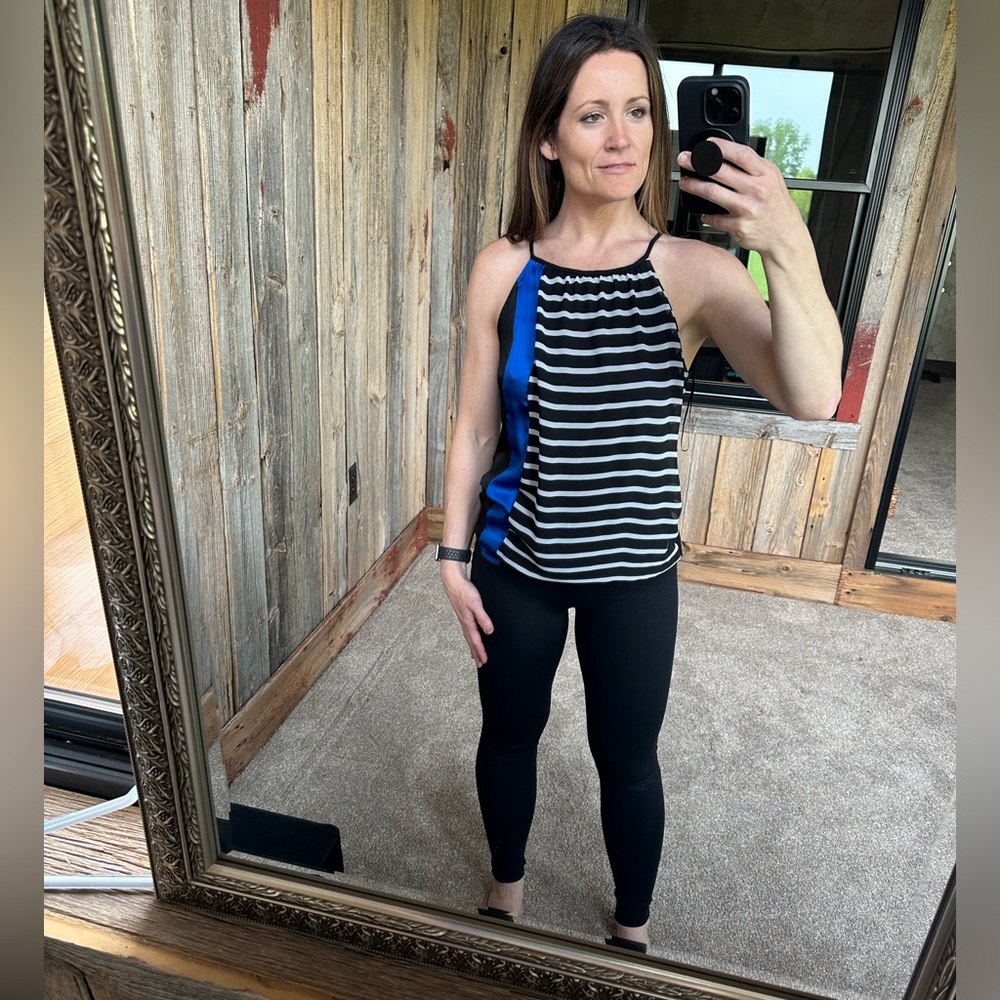 Express Color Block Striped Tank. Small - image 2